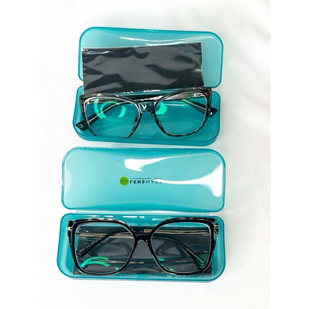 Lot of 2 Lensmart Eyeglasses Optical Frame Glasses Models: Sarah & Giuliano RX